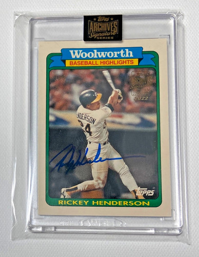 Rickey henderson 2022 - rickey, 1/1
